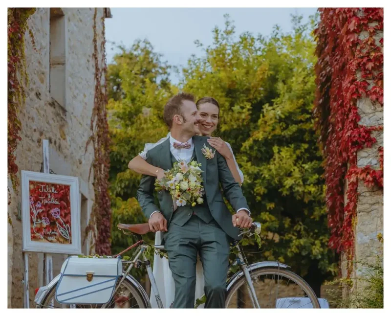Photo de couple au Hameau de Barboron, un lieu magnifique non loin de Beaune.