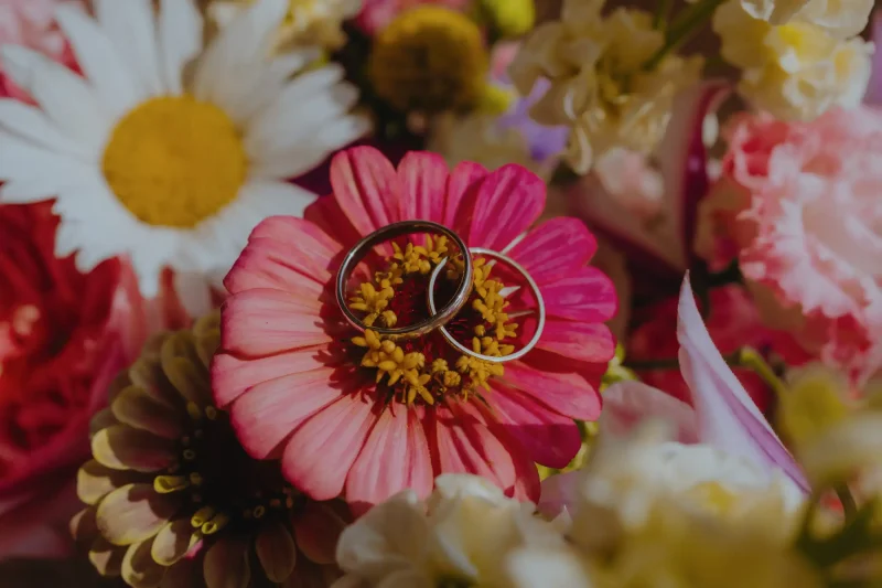 Détail des alliances capturé par un photographe de mariage dans la Vallée de l’Ouche