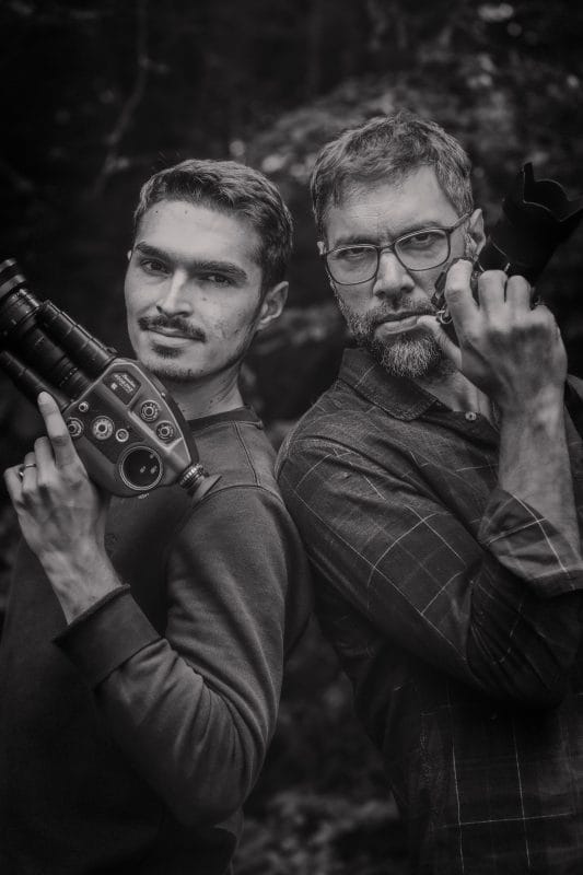 Portrait d'Alex et Andrés, duo photographe vidéaste à Dijon