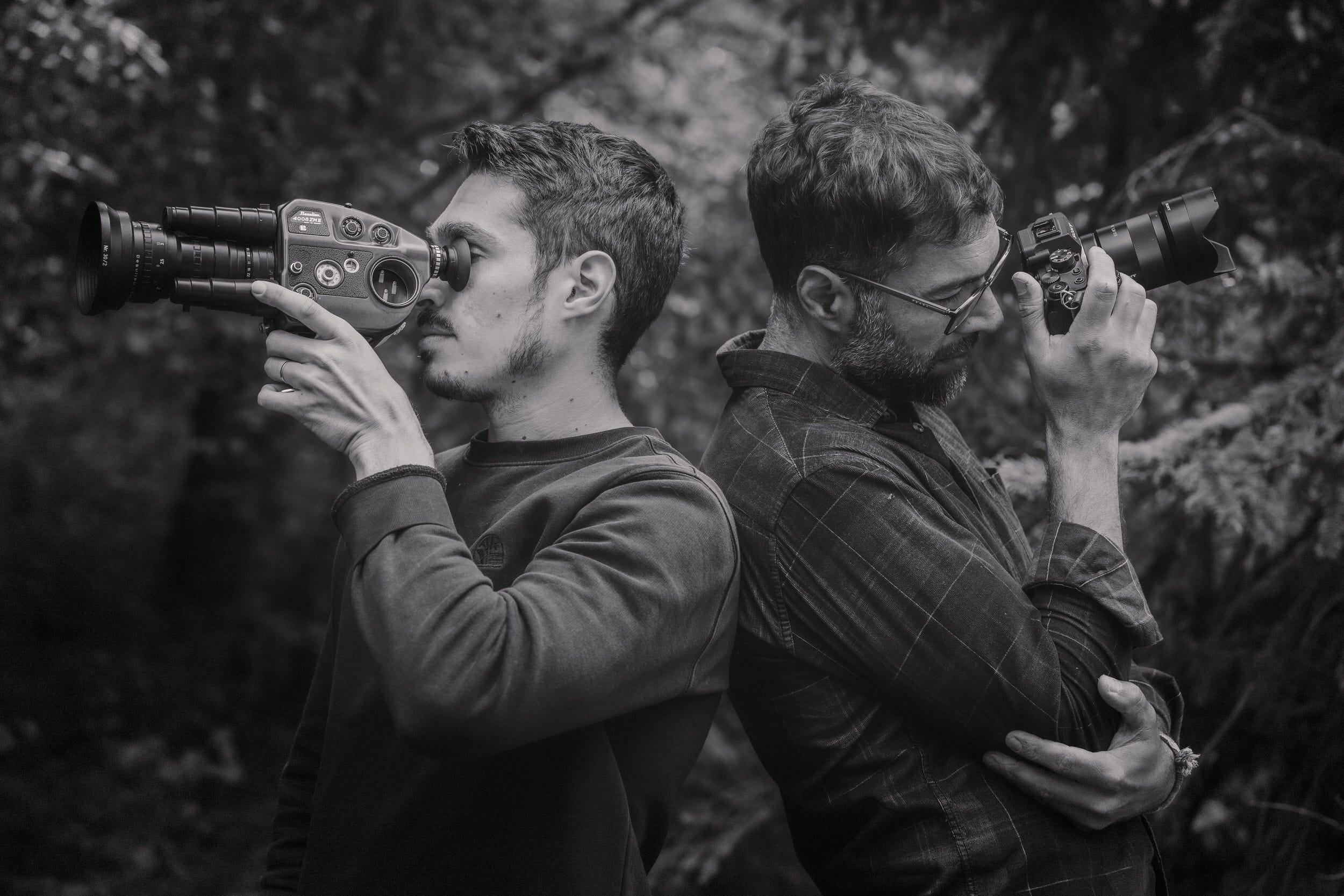 Alexandre Petrella, le vidéaste, à gauche. Et Andrés Fluxa, le photographe à droite